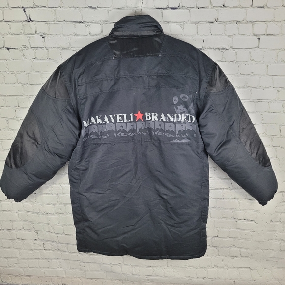 MAKAVELI BRANDED by TUPAC SHAKUR | down feather fill parka winter jacket - Picture 6 of 11